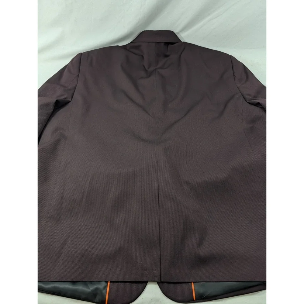 Oak Hill Blazer Sport Coat Formal Jacket DXL Dark Purple Micro Stripe 50R 54